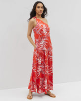 PALM PERFECT G GOJI BERRY - One-Shoulder Maxi Bra Dress | Soma