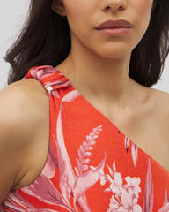PALM PERFECT G GOJI BERRY - One-Shoulder Maxi Bra Dress | Soma