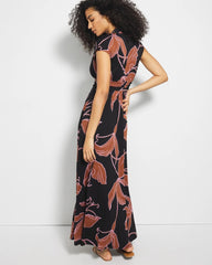 STAMPED TROPICS BLACK BRN - Serenity Maxi Bra Dress | Soma
