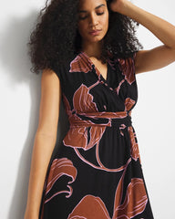 STAMPED TROPICS BLACK BRN - Serenity Maxi Bra Dress | Soma
