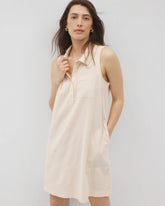 PALE SAND STRIPE - Beach Cotton Short Dress | Soma