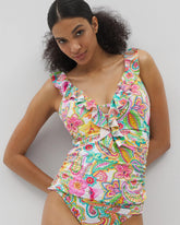 MULTI - Bleu Rod Beattie All Set for Summer Ruffle Tankini | Soma