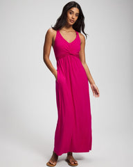 PINK COSMO - Soft Jersey Twist Front Maxi Dress | Soma