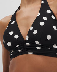 MOVEMENT DOT MINI B - Shirred Halterkini Top | Soma