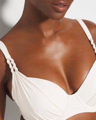 COCONUT WATER - Ring Master Draped Underwire Swim Top | Soma