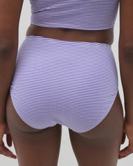 BLUE SEERSUCKER - Seersucker High-Waist Bottoms | Soma