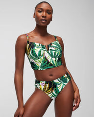 BUNGALOW PALMS MINI IVORY - Ruched Bikini Bottoms | Soma