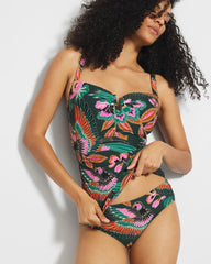 PARROT-ISE LUSH EMERALD - Ruched Side Bikini Bottom | Soma