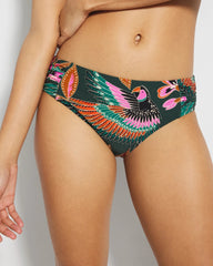 PARROT-ISE LUSH EMERALD - Ruched Side Bikini Bottom | Soma