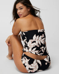 LEAF IT BE BLACK MINI - Ruched Bikini Bottoms | Soma