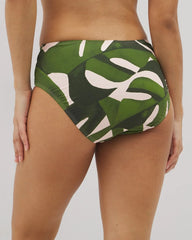 TROPICAL BREEZE MID PALM - Soma Swim Twist-Front Bikini Bottoms | Soma