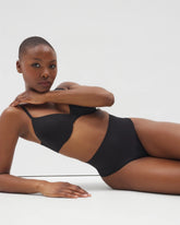BLACK - Second Skin by Soma Mid-Level Shaping Seamless Thong | Soma