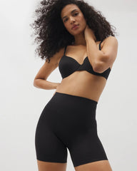 BLACK - Mid-Level Shaping Seamless Shorts | Soma
