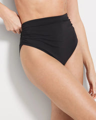BLACK - Beattie Side-Shirred Bikini Bottom | Soma