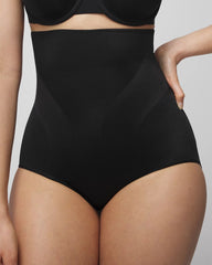BLACK - Mid-Level Shaping Vanishing Edge High-Waist Brief | Soma