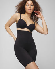 BLACK - Mid-Level Shaping Vanishing Edge High-Waist Thigh Slimmer | Soma