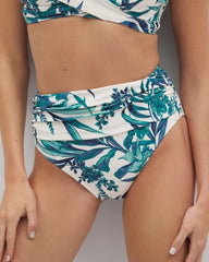 PALM PERFECT COCONUT - Ruched High-Waist Bikini Bottom | Soma