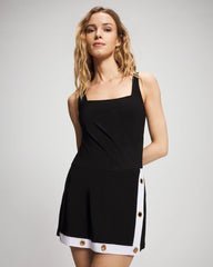 BLACK - Color Block Swim Dress | Soma