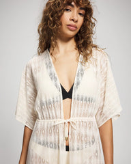 COCONUT WATER - Sunkissed Crochet Open-Front Caftan | Soma