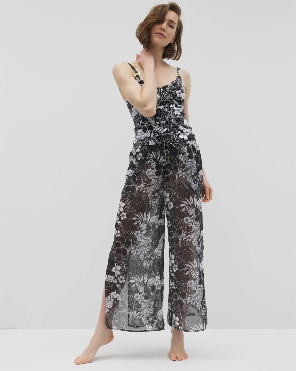 BLACK - Double Duty Side Slit Pant | Soma