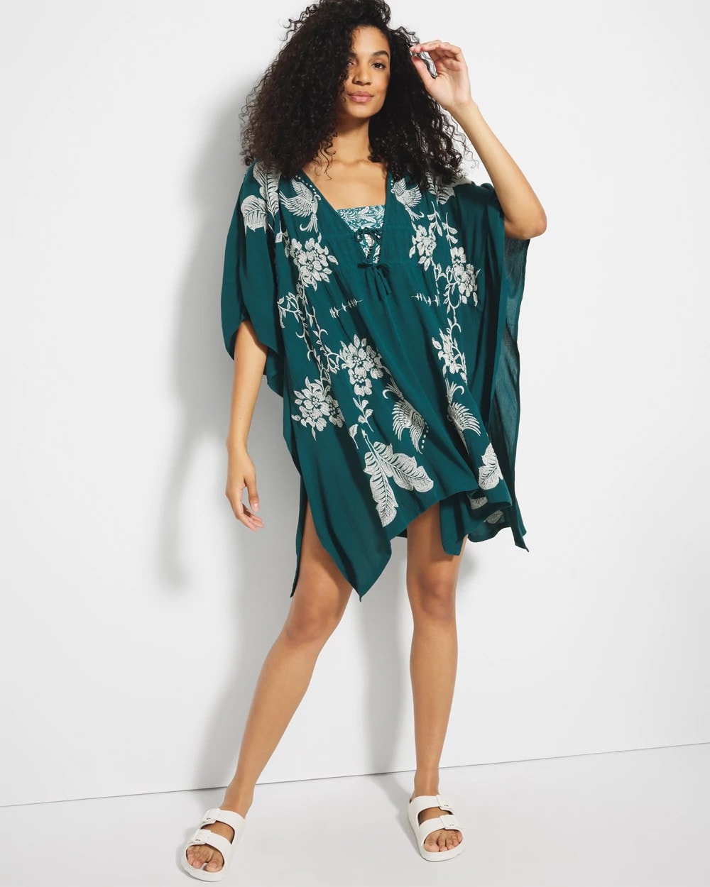 DEEP TEAL - Embroidered Cover-Up | Soma