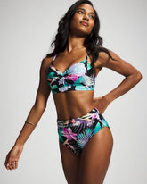 LUSH TROPICAL BLACK - High-Waist Enbliss Bottom | Soma