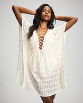 COCONUT WATER - Sunkissed Crochet Chiffon Caftan | Soma