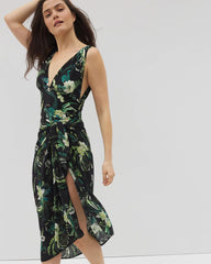 TROPICAL TWIST BLACK - Rayon Crepe Pareo | Soma