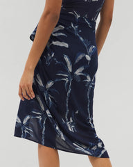 PALM TOILE NIGHTFALL NAVY - Rayon Crepe Pareo | Soma