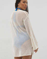 COCONUT - Cotton Crochet-Style Shift Cover-Up | Soma