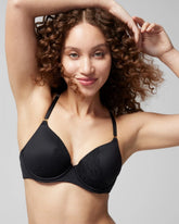 BLACK - Perfect Coverage Convertible Bra with Lace back | Soma