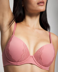 ANTIQUE PINK - Enchanting Lace Trim Bra | Soma