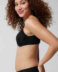 BLACK - Perfect Coverage Bra with Lace Trim | Soma