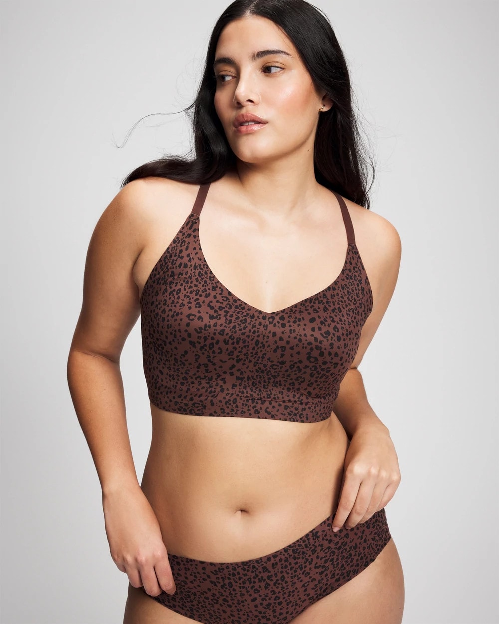 HOT SPOT MOCHA MINI - Racerback Bralette with Lace Back | Soma