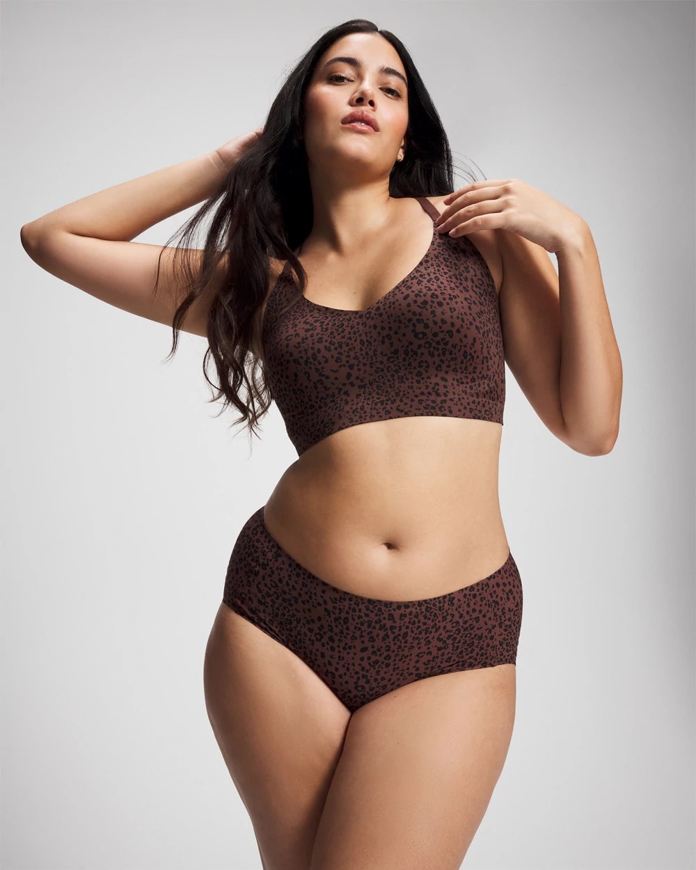 HOT SPOT MOCHA MINI - Racerback Bralette with Lace Back | Soma