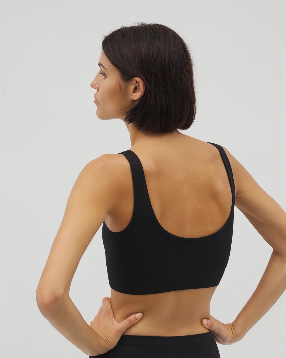 BLACK - Seamless Rib Bralette | Soma