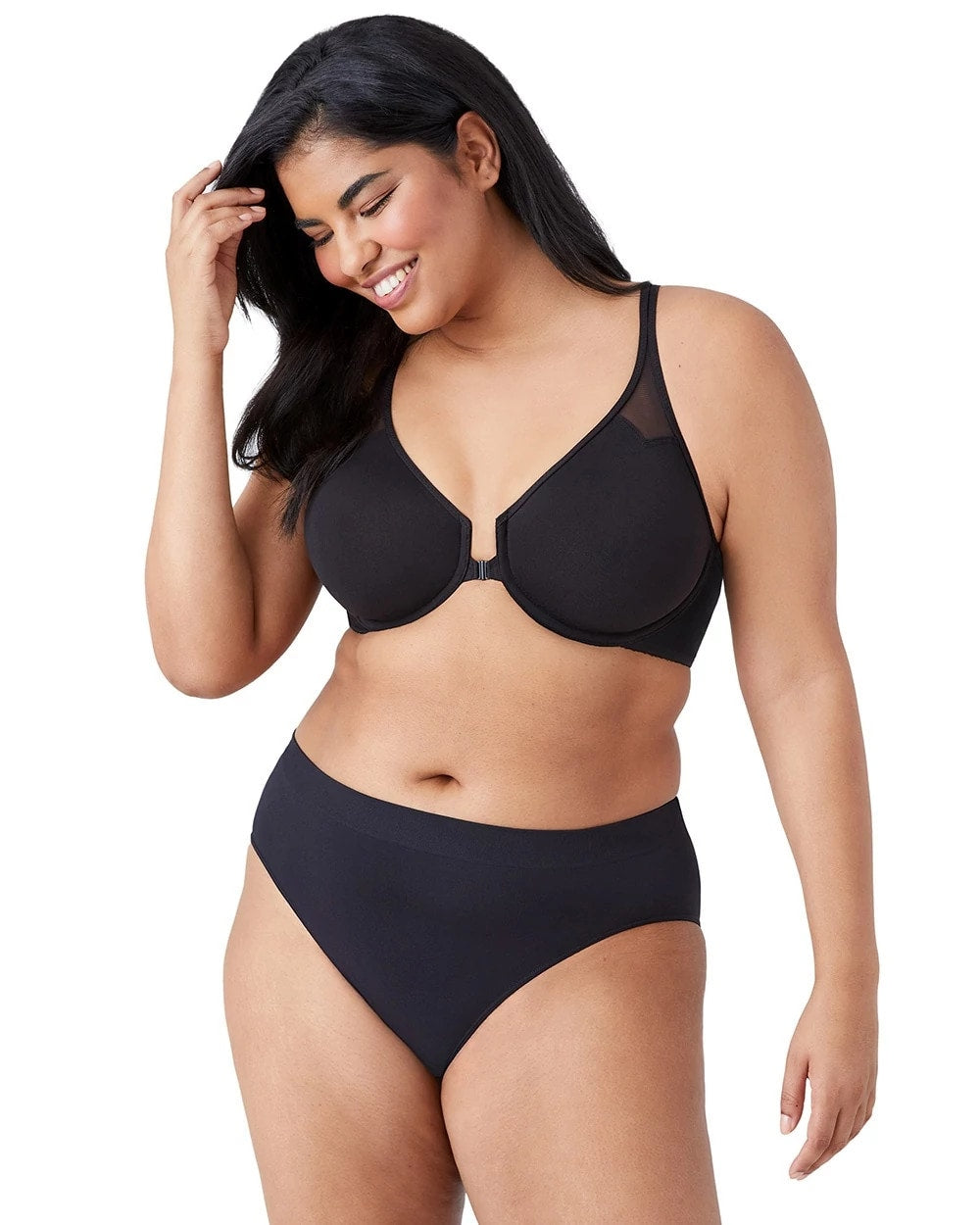 BLACK - T-Back Front Close Underwire Bra | Soma