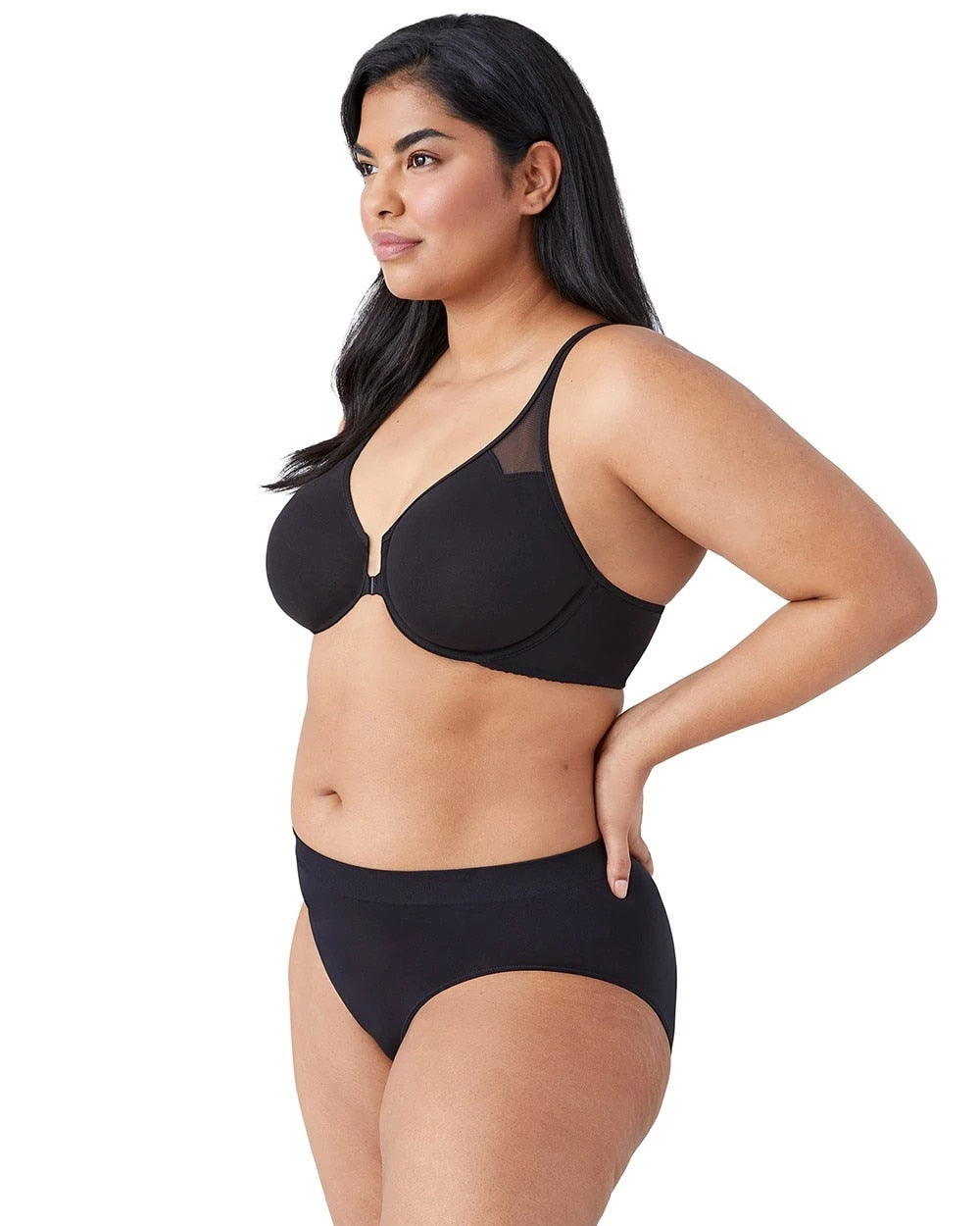 BLACK - T-Back Front Close Underwire Bra | Soma