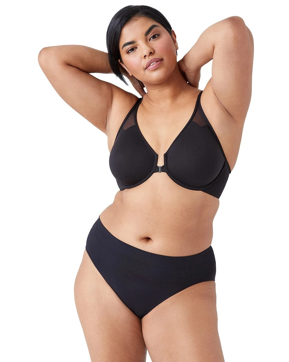 BLACK - T-Back Front Close Underwire Bra | Soma