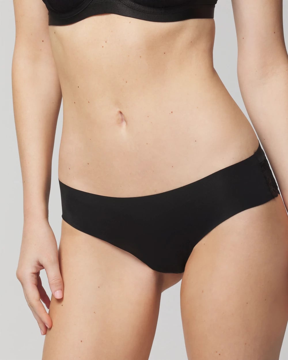 BLACK - Cheeky Hipster Panty with Lace Back | Soma