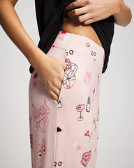 BE MINE PRETTY PINK - Short Sleeve + Pant Pajama Set | Soma