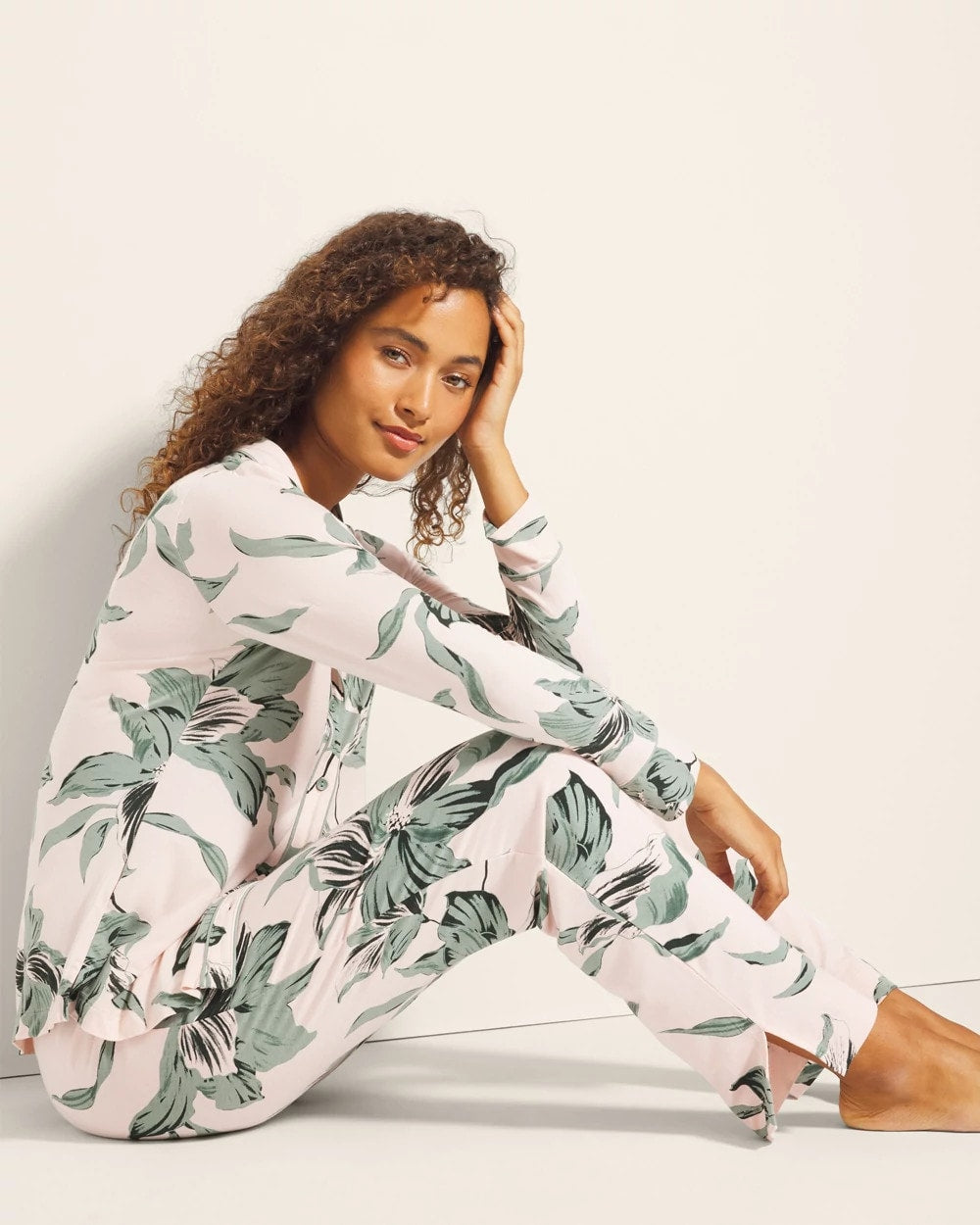 BLOOM BREEZE G SEPIA ROSE - Ankle Pajama Pants | Soma