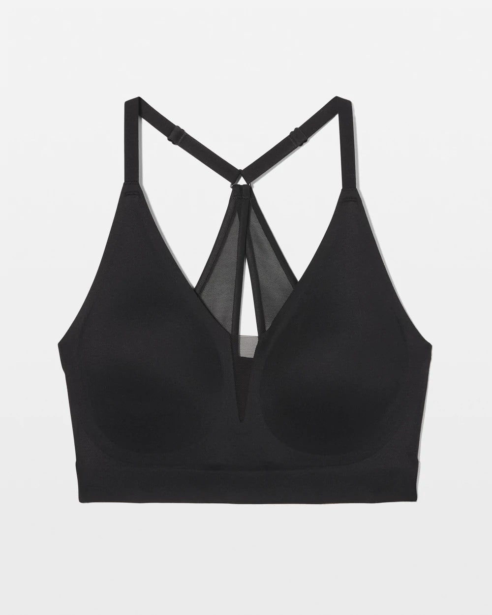 BLACK - Racerback Mesh Bralette | Soma