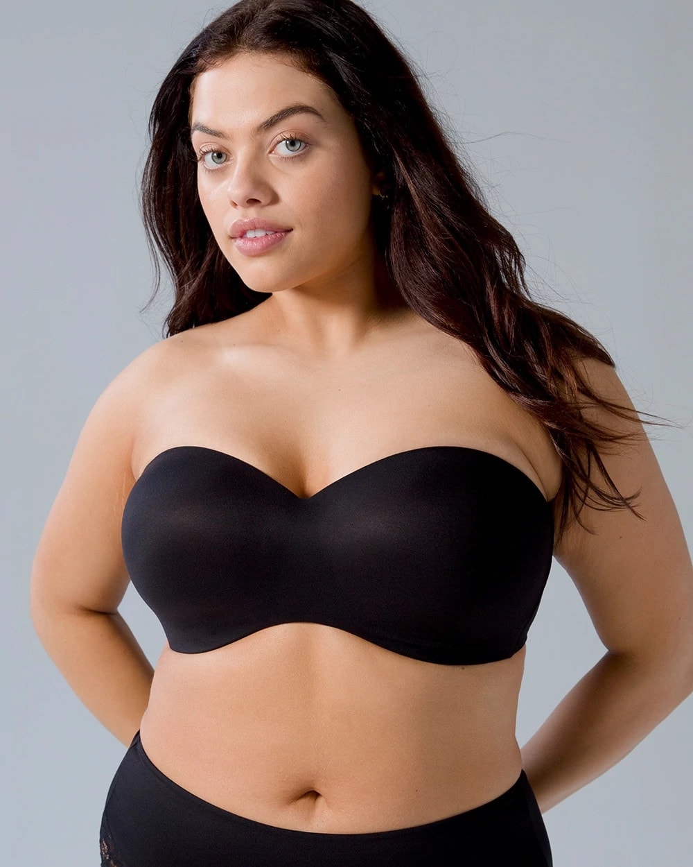 BLACK - Wireless Strapless Bra | Soma