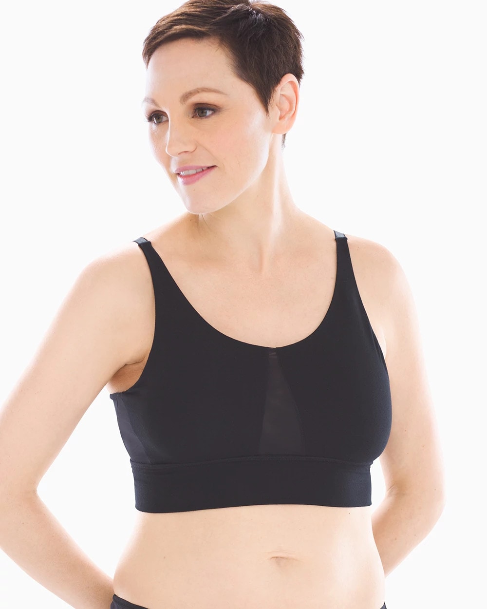 BLACK - Wireless Pocketed Comfort Bra | Soma
