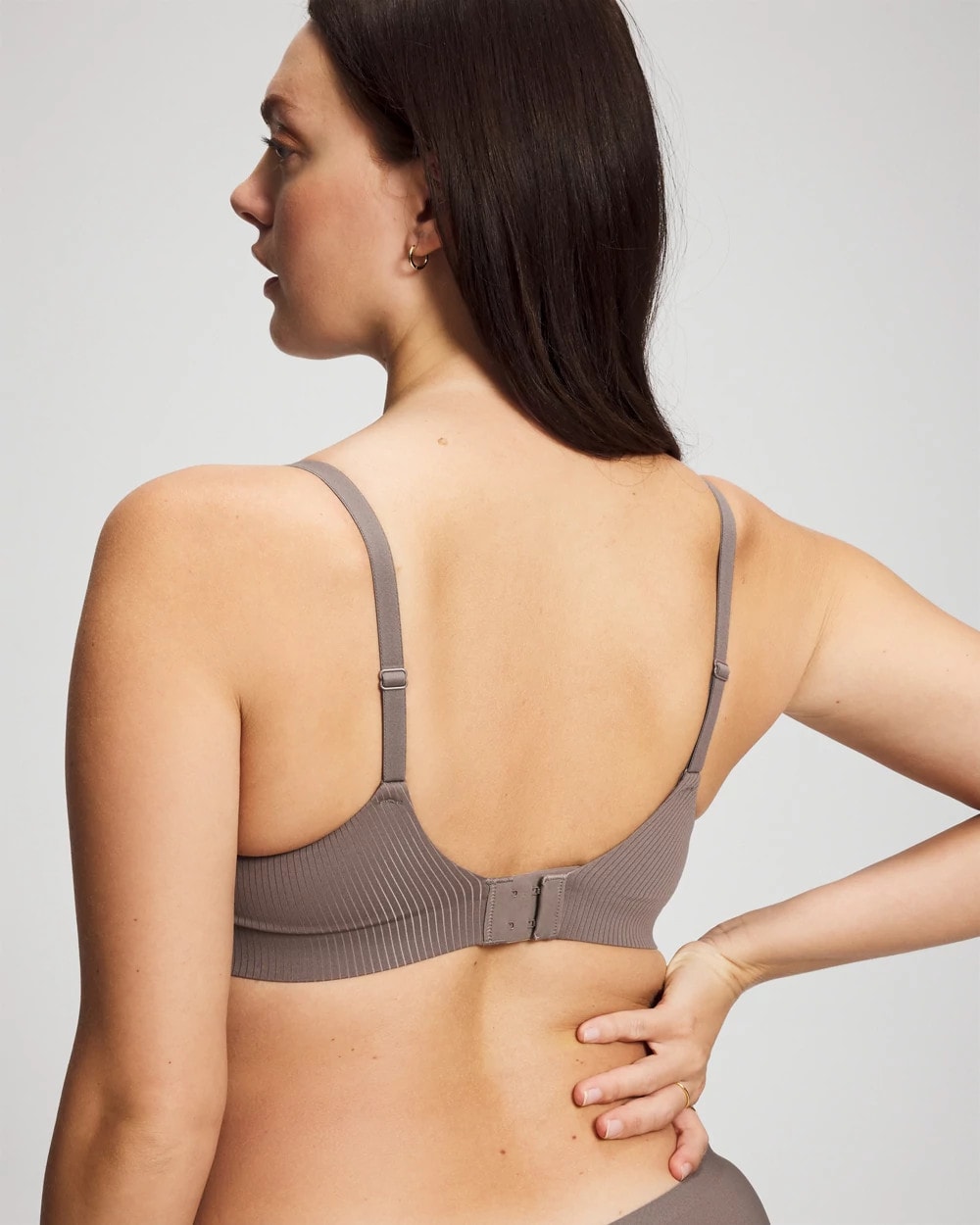 DARK TAUPE - Rib Wireless Bra | Soma