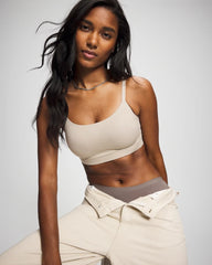 SIMPLY TAUPE - Rib Adjustable Bralette | Soma