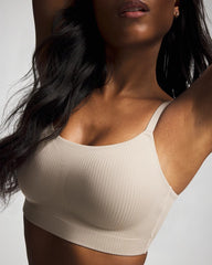 SIMPLY TAUPE - Rib Adjustable Bralette | Soma