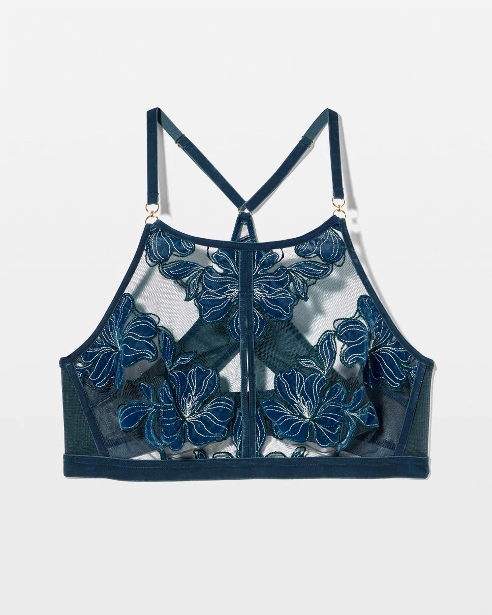 DARK HARBOUR - Soma’s Sexiest Velvet Applique High Neck Bra | Soma