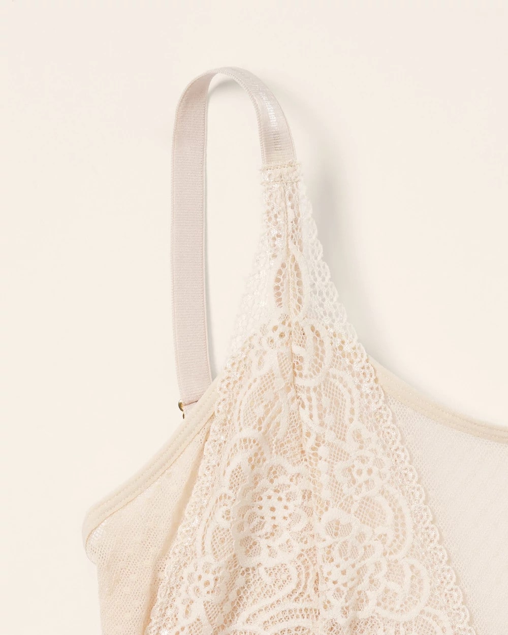 IVORY - Wireless Pocketed Cupless Lace Bralette | Soma